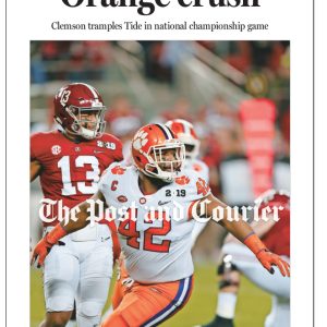 The Post and Courier Clemson NCAA 2018 National Football Championship Front Page Poster 3