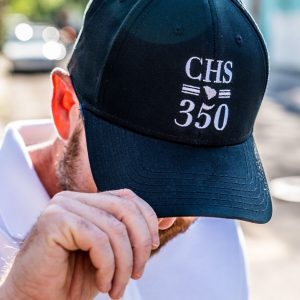 Embroidered Cotton Twill Hat - Black