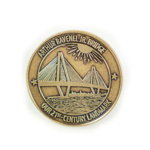 Commemorative Coin #3: The Arthur Ravenel Jr. Bridge (Antique Brass)