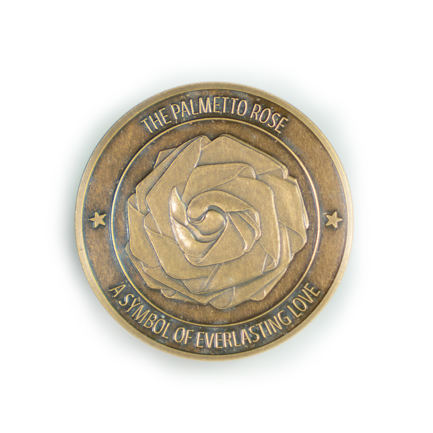 Commemorative Coin #2: The Palmetto Rose (Antique Brass)